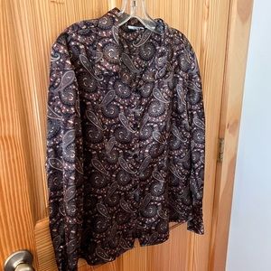 Large silk paisley shirt